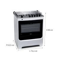 Fogão Consul 5 Bocas CFS5NAB com Mesa de Inox e Acendimento Automático Bivolt - Branco - 10
