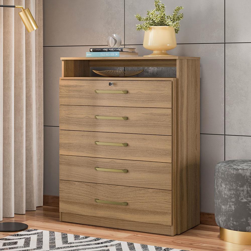 Cômoda Demóbile Triunfo com 5 Gavetas e 1 Nicho - 1