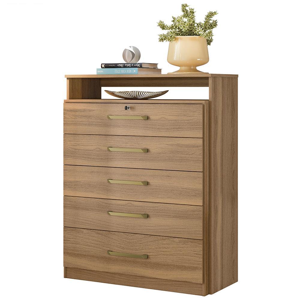 Cômoda Demóbile Triunfo com 5 Gavetas e 1 Nicho - 3