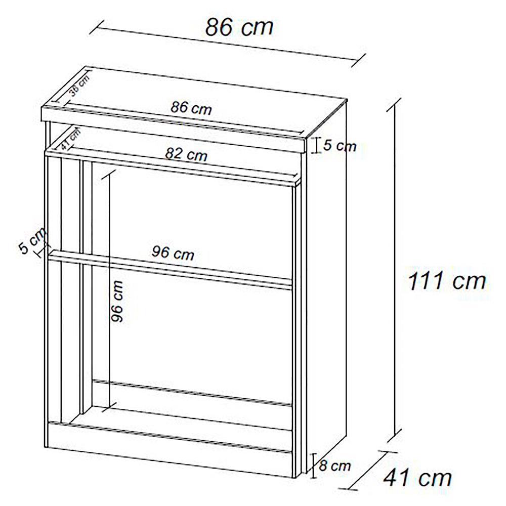 Cômoda Demóbile Triunfo com 5 Gavetas e 1 Nicho - 4