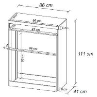 Cômoda Demóbile Triunfo com 5 Gavetas e 1 Nicho