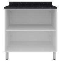 Balcão Duplo Bartira Rubi com 2 Portas e 1 Prateleira - 80,1cm de largura - 2