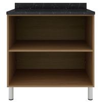 Balcão Duplo Bartira Rubi com 2 Portas e 1 Prateleira - 80,1cm de largura - 2