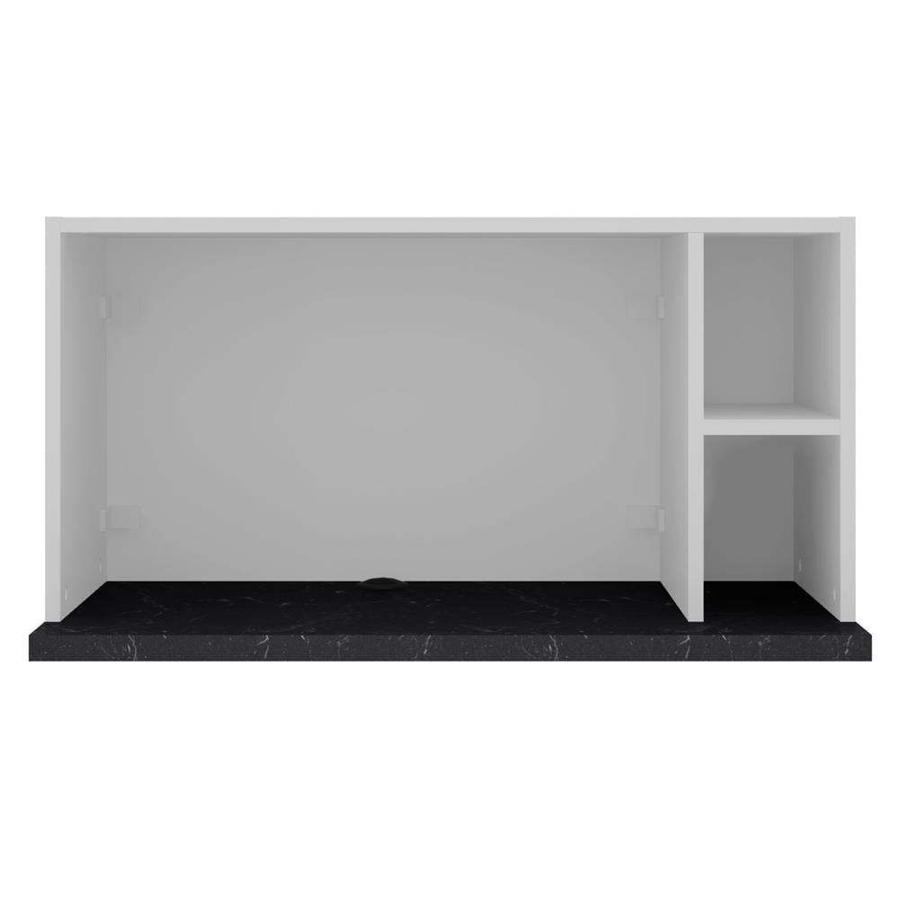 Armário para Micro-ondas Bartira Rubi com Nicho - 42,5x80,1x45cm - 2