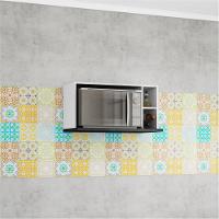 Armário para Micro-ondas Bartira Rubi com Nicho - 42,5x80,1x45cm - 1