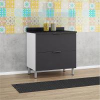 Balcão Duplo Bartira Rubi com 2 Gavetões - 80,1cm de largura - 1