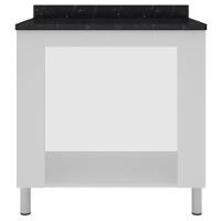 Balcão para Forno e Cooktop Bartira Rubi com 4 Bocas - 80,1cm de largura - 2