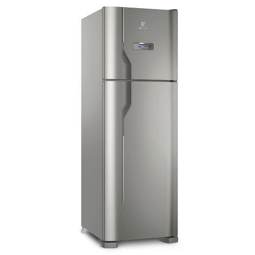 Geladeira Electrolux DFX41 Frost Free 371L Turbo Congelamento Duplex Inox