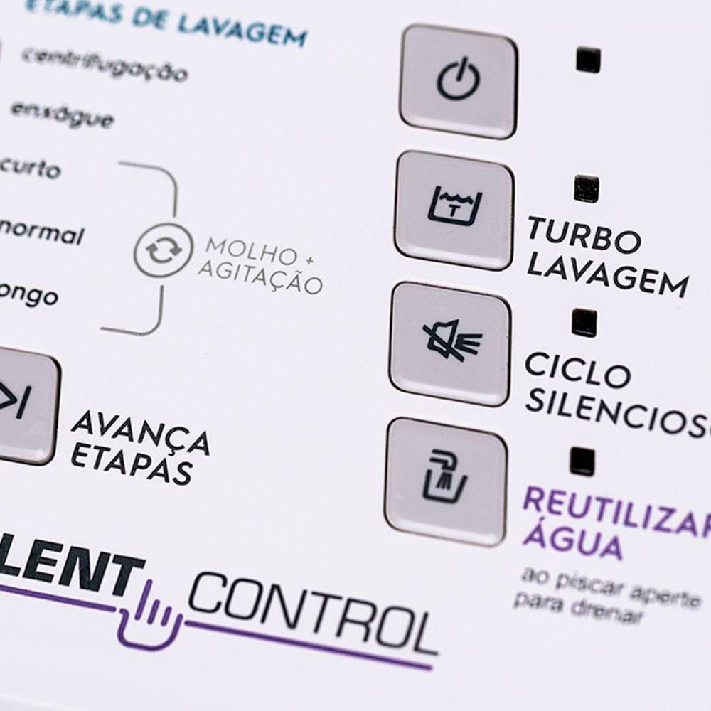 Máquina de Lavar Electrolux 12kg LAC12 Silenciosa Cesto Inox Tecnologia Jet&Clean Branca - 5