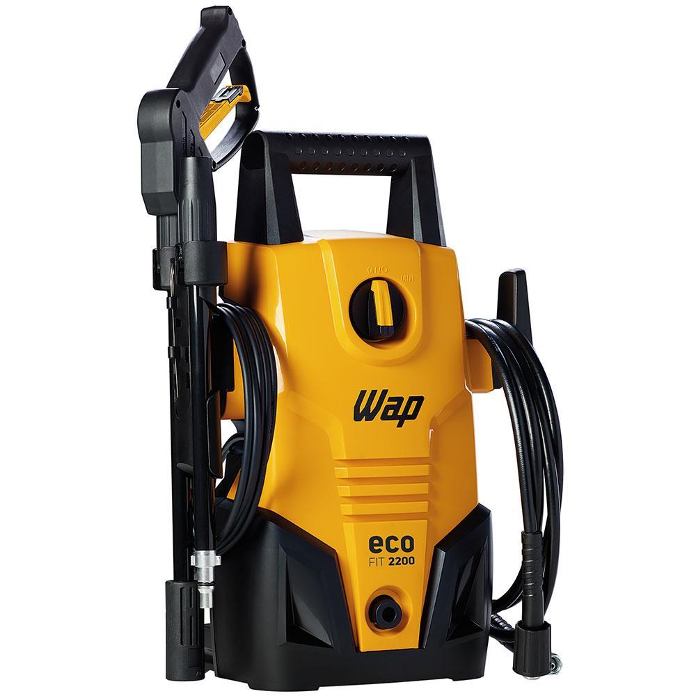 Lavadora de Alta Pressão Wap Eco Fit 2200 1500psi 1400W com Jato de Água Leque e Concentrado, Sistema Stop Total - Amarelo/Preta - 4