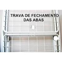 Varal de Chão com Abas Utimil Luxo EP003 em Aço e Polipropileno - 7