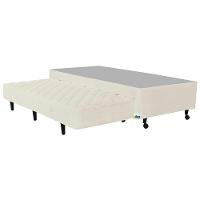 Base Box para Colchão Solteiro Itaflex Lyon com Cama Auxiliar 42x88x188 cm - Bege - 1