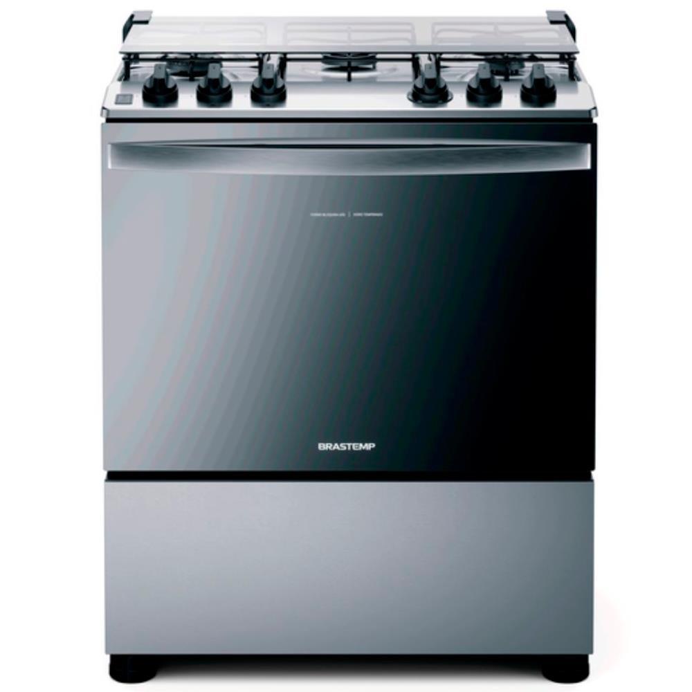 Fogão Brastemp 5 Bocas BFS5NCR com Mesa de Inox, Botões Removíveis e Exclusivo Aro Protetor Bivolt - Inox - 2