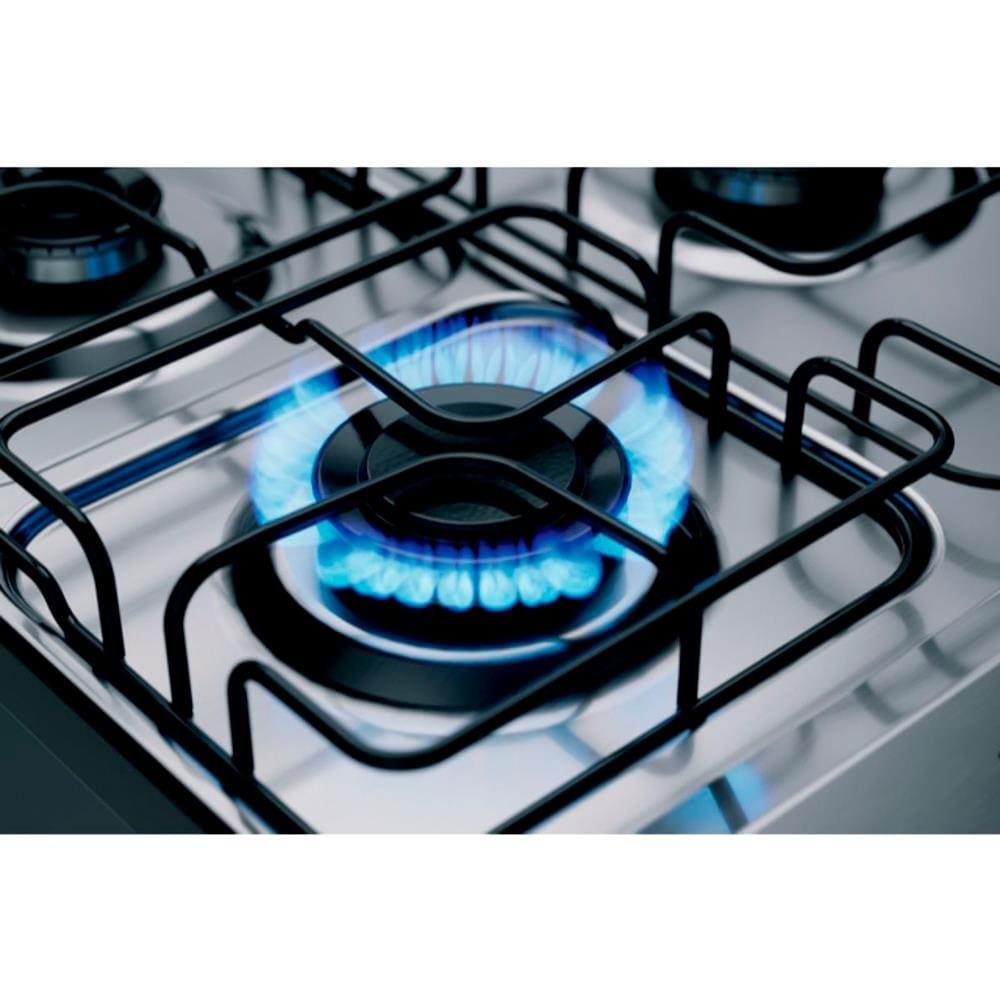 Fogão Brastemp 5 Bocas BFS5NCR com Mesa de Inox, Botões Removíveis e Exclusivo Aro Protetor Bivolt - Inox - 6