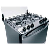 Fogão Brastemp 5 Bocas BFS5NCR com Mesa de Inox, Botões Removíveis e Exclusivo Aro Protetor Bivolt - Inox - 6