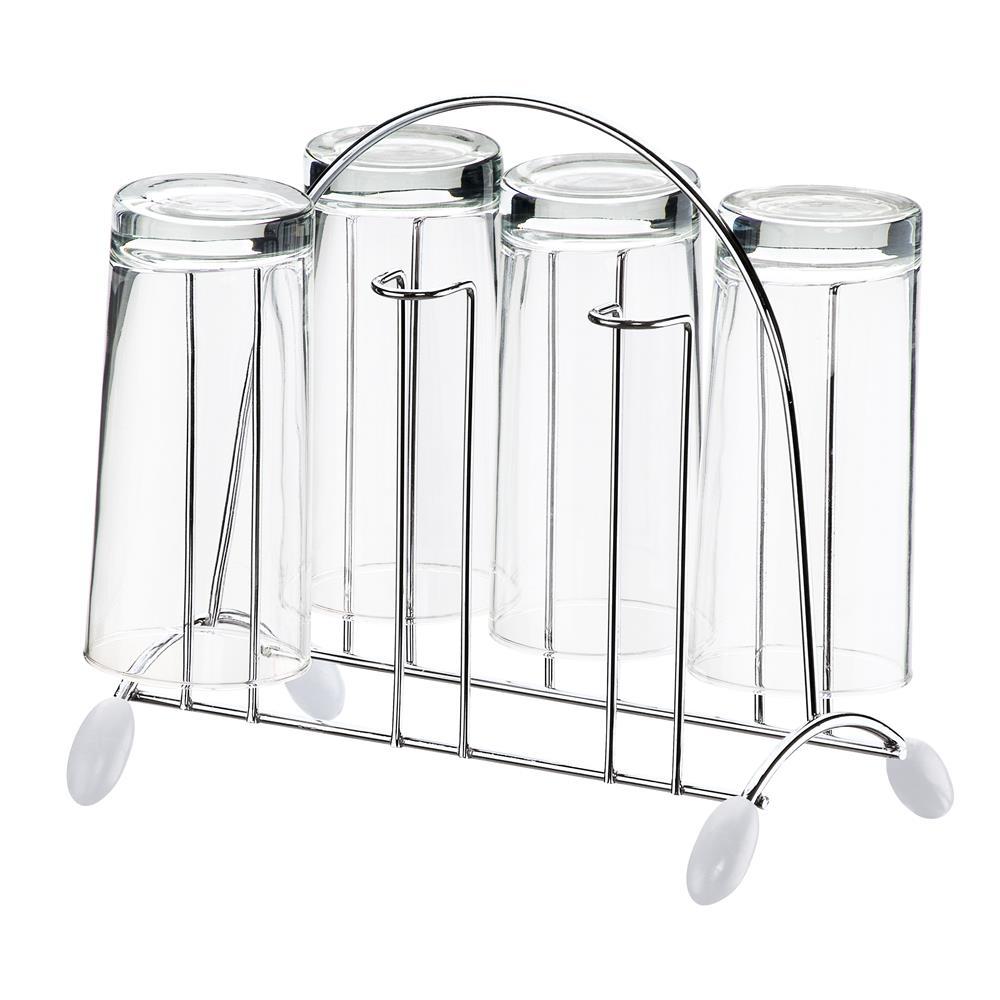 Suporte para 6 Copos Utimil em Aço Cromado - 1