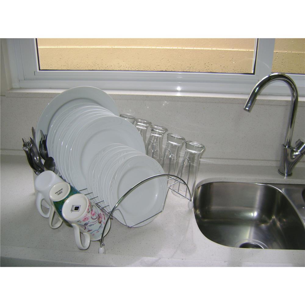 Escorredor de Louças para 13 Pratos Utimil em Aço Cromado - 2