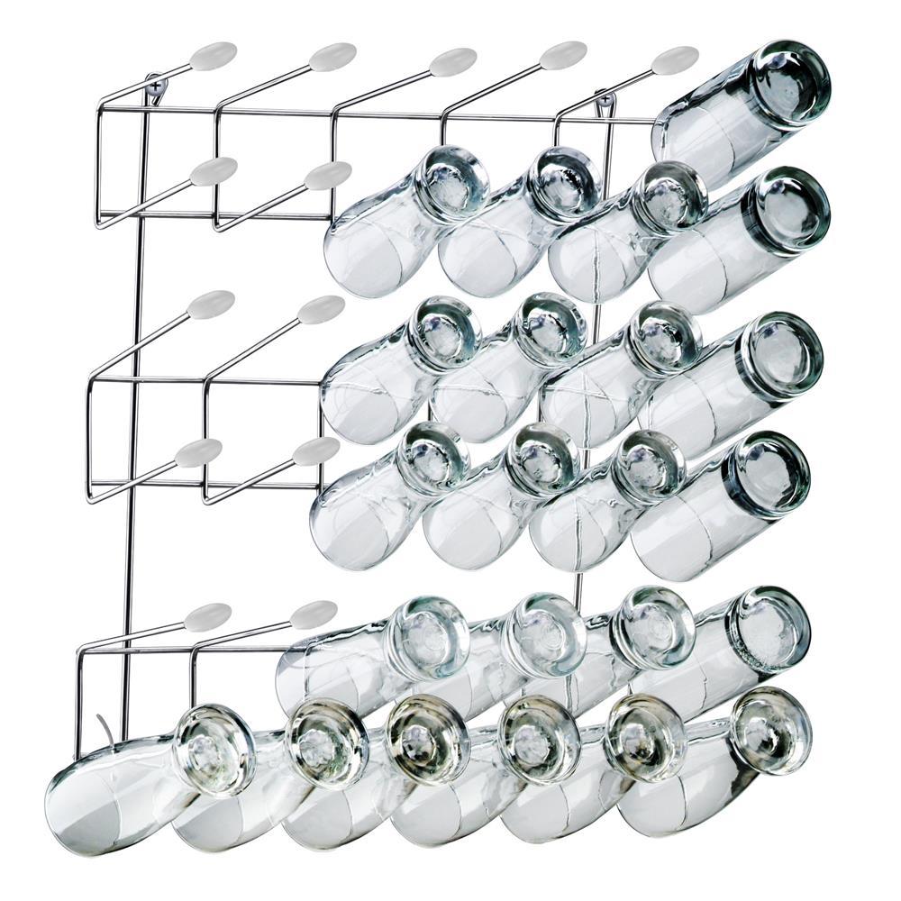 Suporte de Parede para 36 Copos Utimil em Aço Cromado - 1