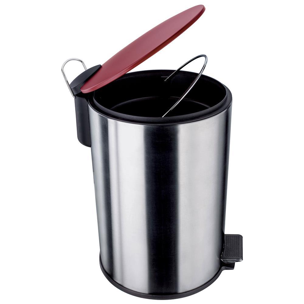 Lixeira Euro Home com Pedal LIX2256-VM em Inox e PP – 12 L - 2