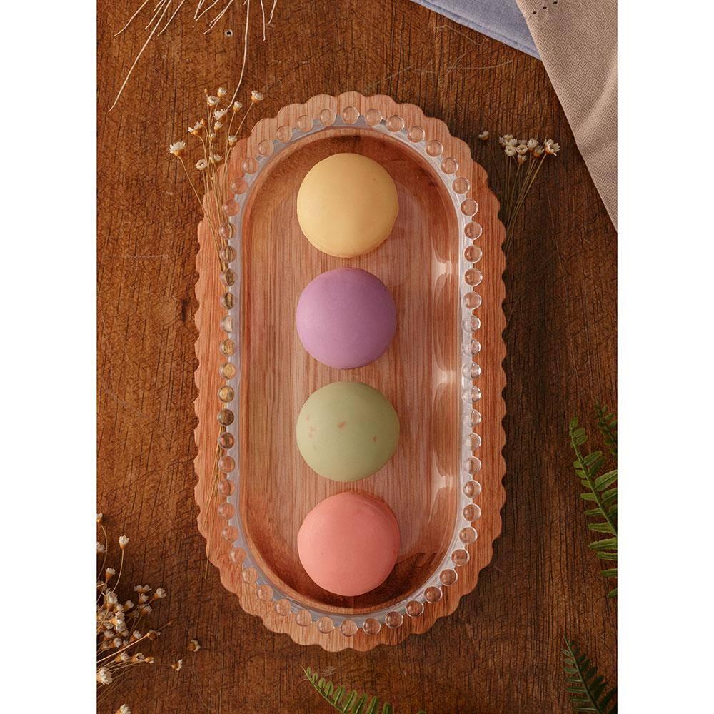 Travessa Oval Wolff Pearl em Cristal - 14,5 x 29,5 cm - 5