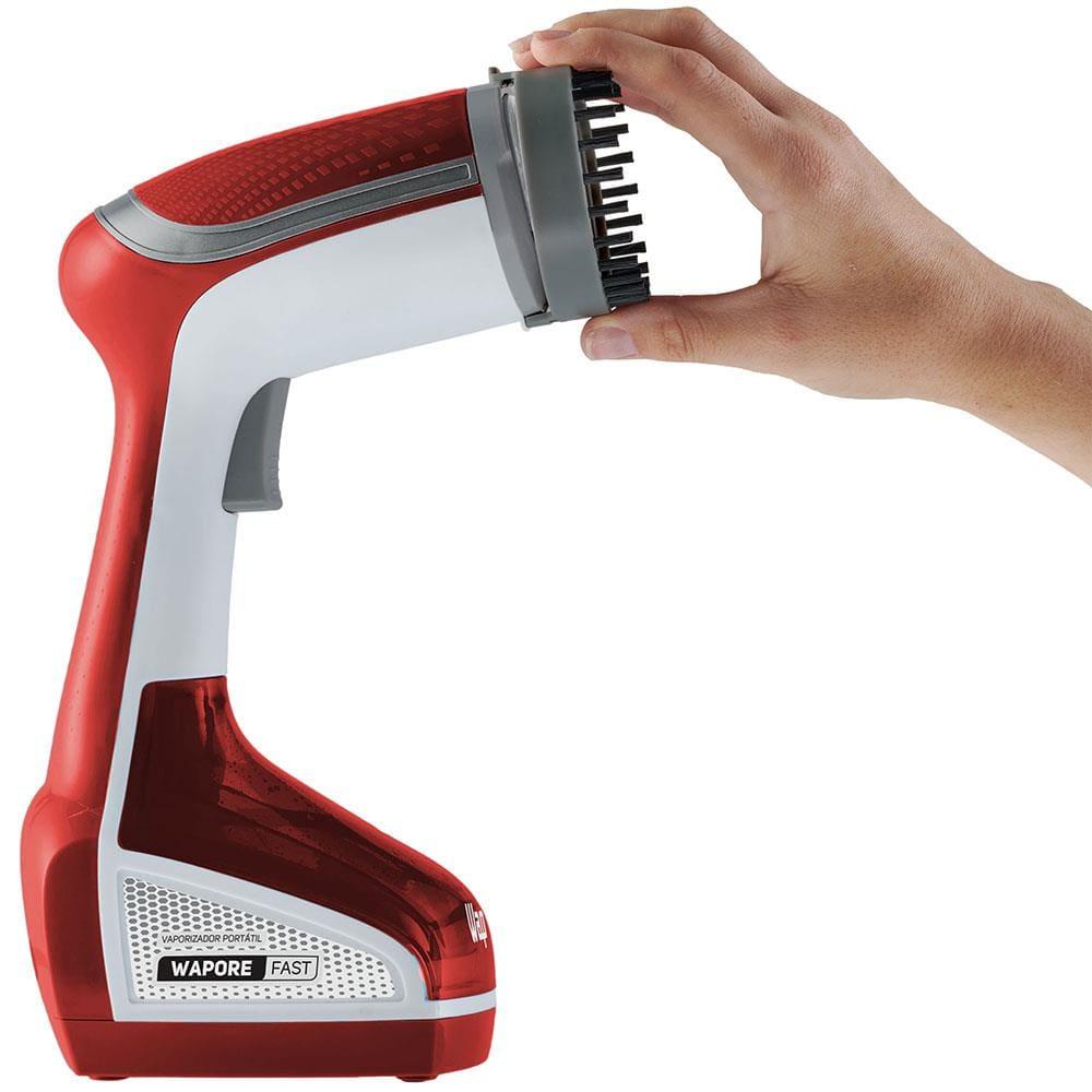 Vaporizador Portátil WAP Wapore Fast 1250 para Desamassar e Higienizar Tecidos 1250W - Branco/Vermelho/Cinza - 6