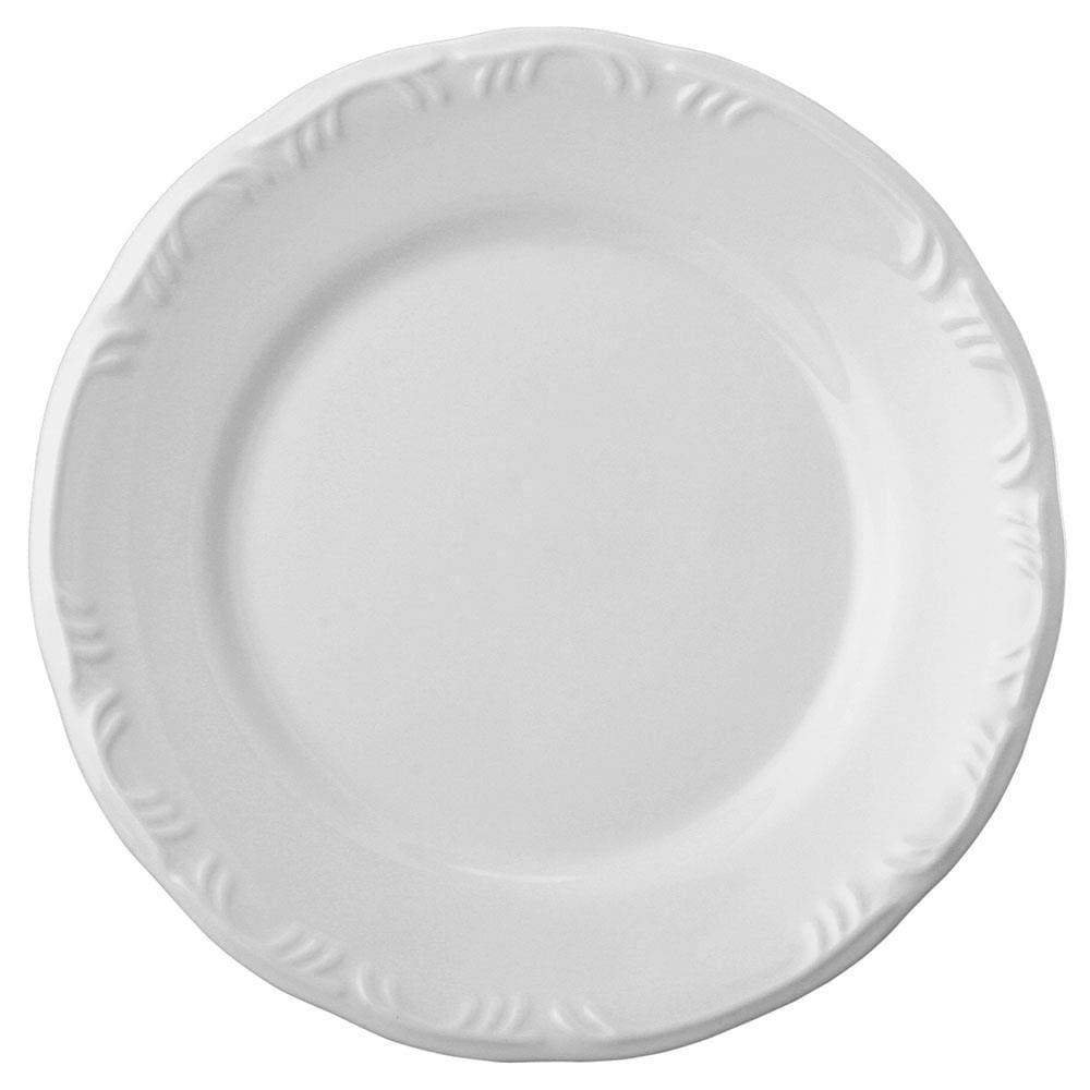 Conjunto com 6 Pratos Rasos Schmidt Pomerode em Porcelana 26 cm - Branco - 2