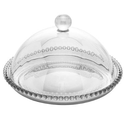 Queijeira de Cristal Wolff Gourmet Pearl Transparente - 20 cm