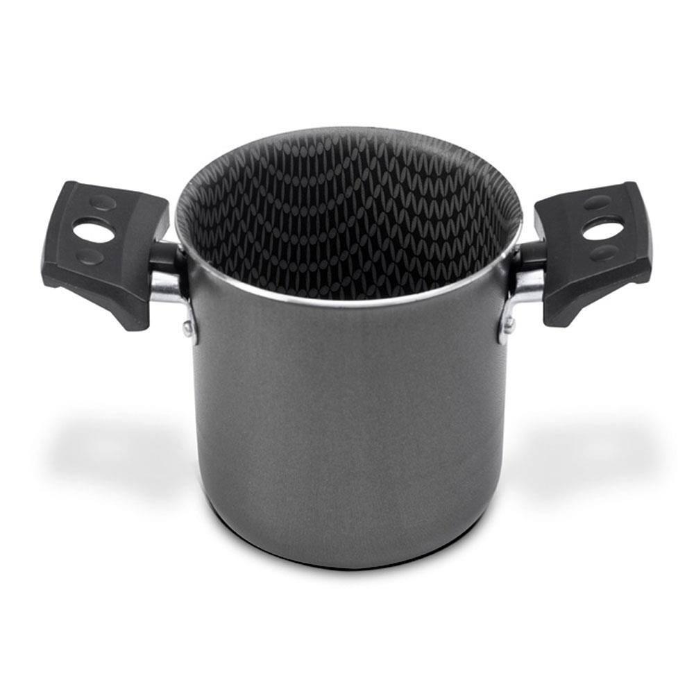 Mini Cuscuzeira Multiflon Antiaderente com Alça TPA Versátil - Cinza - 3