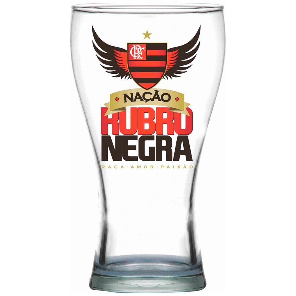 Copo Shape para Cerveja Globimport Nação Rubro Negra - 470ml - 2