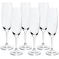 Conjunto de Taças para Champanhe Bohemia Anna 220 ml em Cristal Ecológico – 6 Peças - 1