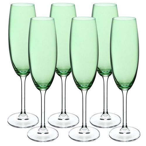 Conjunto de Taças para Champanhe Bohemia Gastro 220ml Verde - 6 Peças