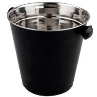 Balde para Gelo Dynasty Open Bar em Aço Inox Preto - 1,25 L - 2