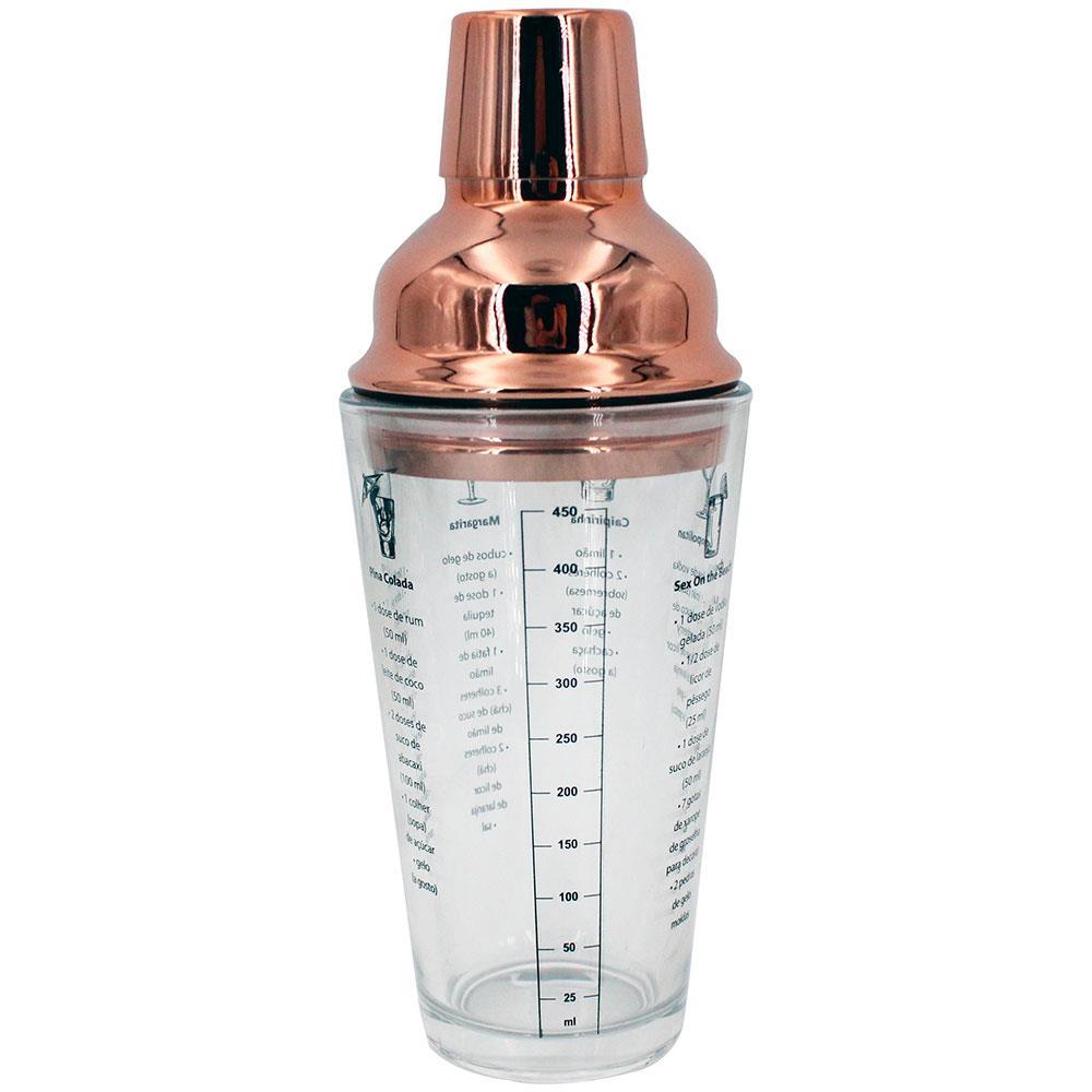 Coqueteleira Dynasty Open Bar Cobre - 450 ml - 1