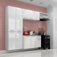 Cozinha Compacta Itatiaia Amanda Plus com 10 Portas, 1 Gaveta e 8 Prateleiras - 245cm de largura