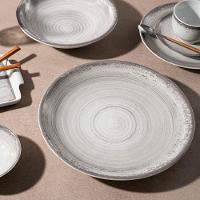 Aparelho de Jantar 16 Peças P.Schmidt Esfera em Porcelana com Bowl e Caneca - Cinza - 7