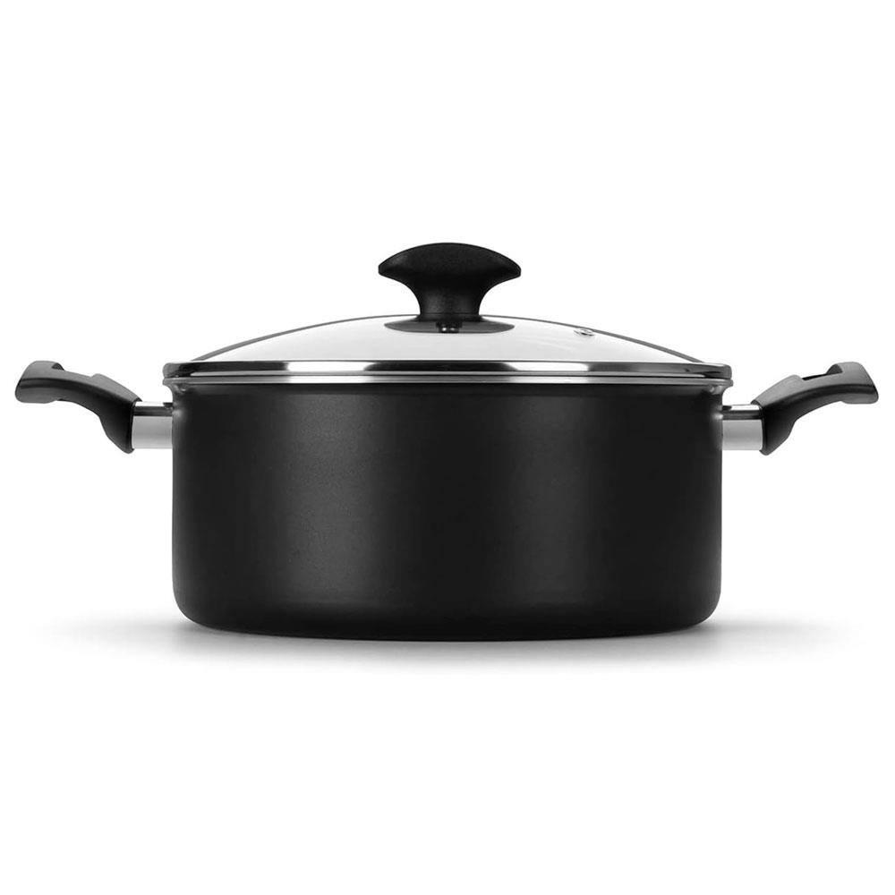 Caçarola Amora Multiflon com Antiaderente de Alumínio Preto Matte - 20cm - 2