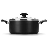 Caçarola Amora Multiflon com Antiaderente de Alumínio Preto Matte - 20cm - 2