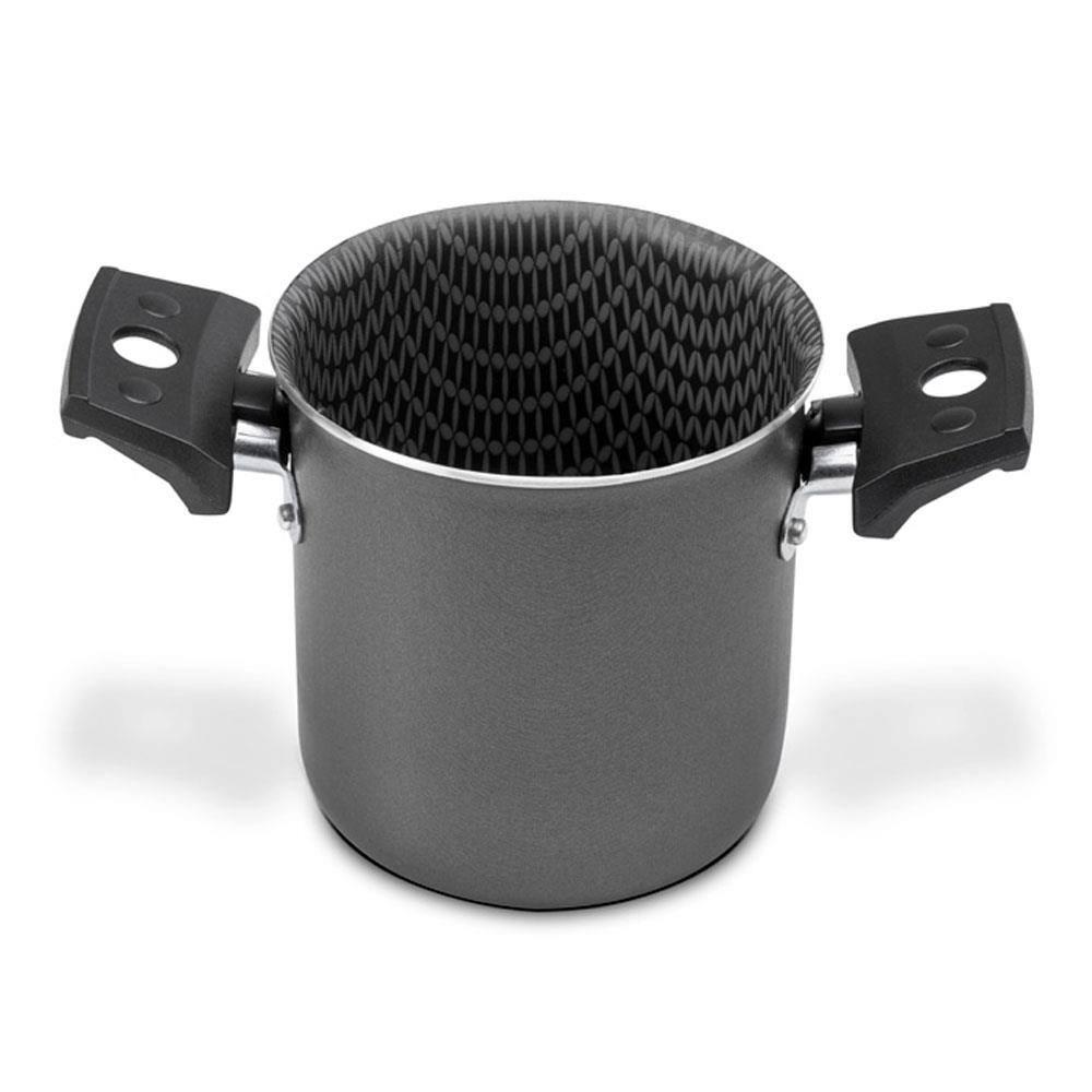 Mini Cuscuzeira Multiflon em Alumínio com Cabo TPA Versátil - Cinza - 3