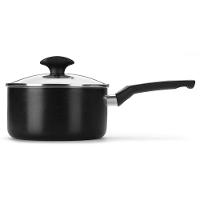 Panela Multiflon Induct+ Antiaderente Quartzo Preta - 18 cm - 2