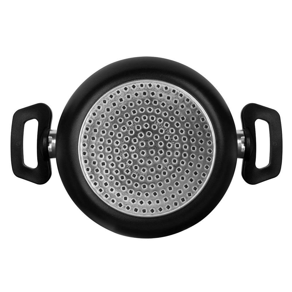 Cuscuzeira Multiflon Induct+ Antiaderente Quartzo Preta - 16 cm - 4