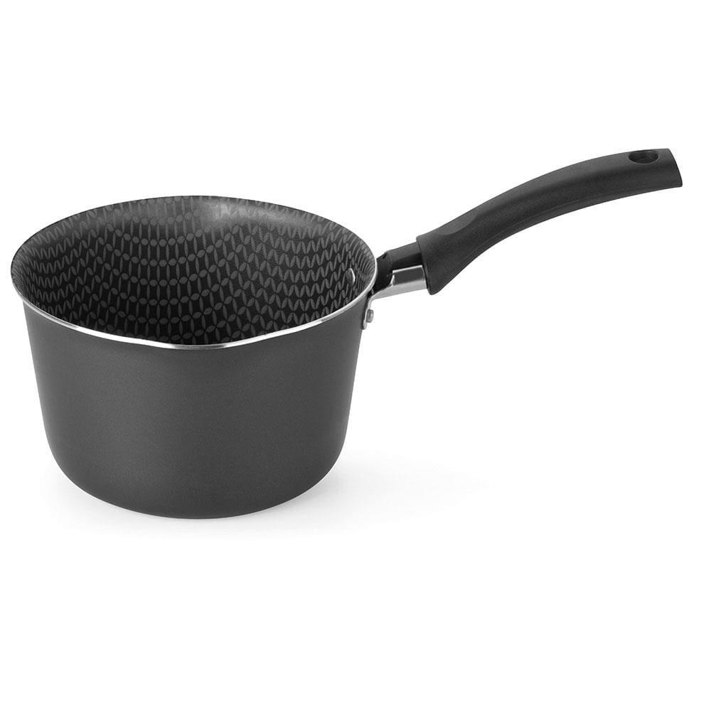 Panela Cônica Multiflon Gourmet em Aluminio e Acabamento Antiaderente 14cm - Preta - 1