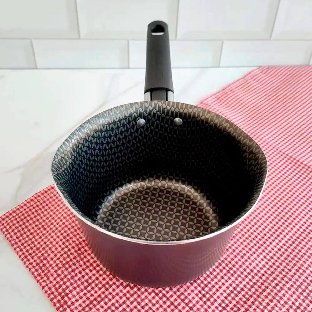Panela Cônica Multiflon Gourmet em Aluminio e Acabamento Antiaderente 14cm - Preta - 3