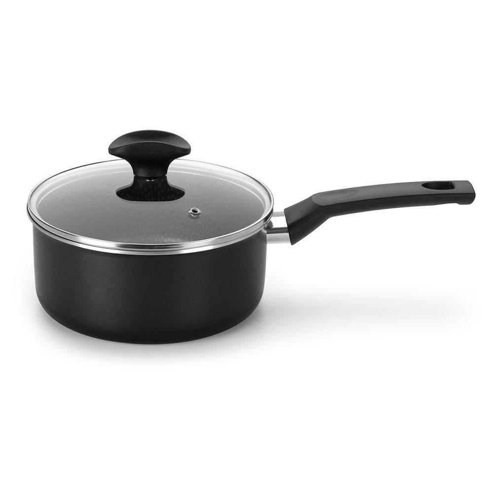 Panela Multiflon Amora com Revestimento Antiaderente Ultra 7 Preto - 18 cm - 1