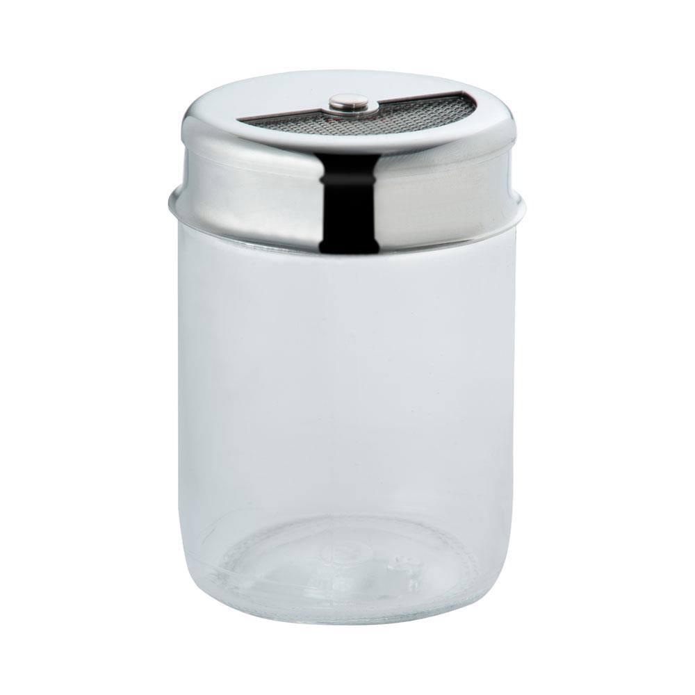 Porta Condimento Forma em Aço Inox e Vidro - 160 ml - 2