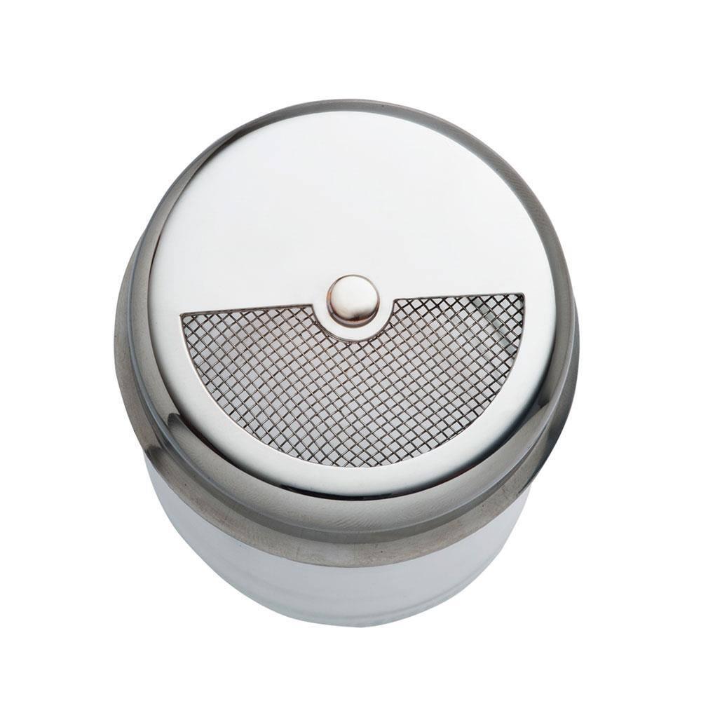 Porta Condimento Forma em Aço Inox e Vidro - 160 ml - 4