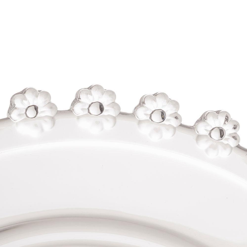 Sousplat de Cristal Wolff Mesa Daisy Transparente - 32 cm - 7
