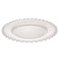 Sousplat de Cristal Wolff Mesa Daisy Transparente - 32 cm