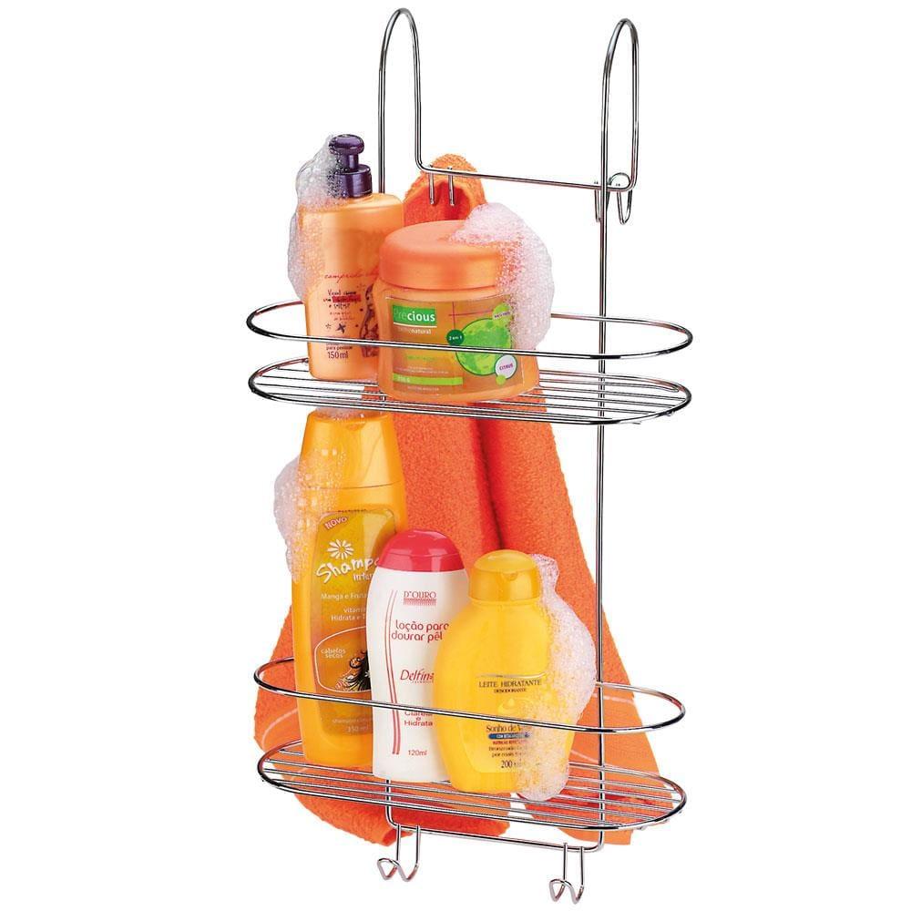 Prateleira para Shampoo e Box Arthi - Cromado - 3