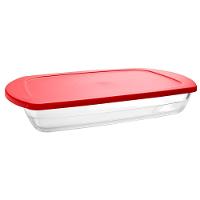 Assadeira Retangular Dynasty em Borossilicato e com Tampa - 2L - 1