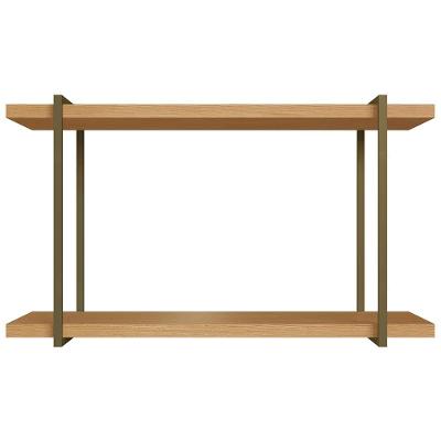 Nicho Genialflex Infinity com 2 Prateleiras - 80cm de largura - Savana